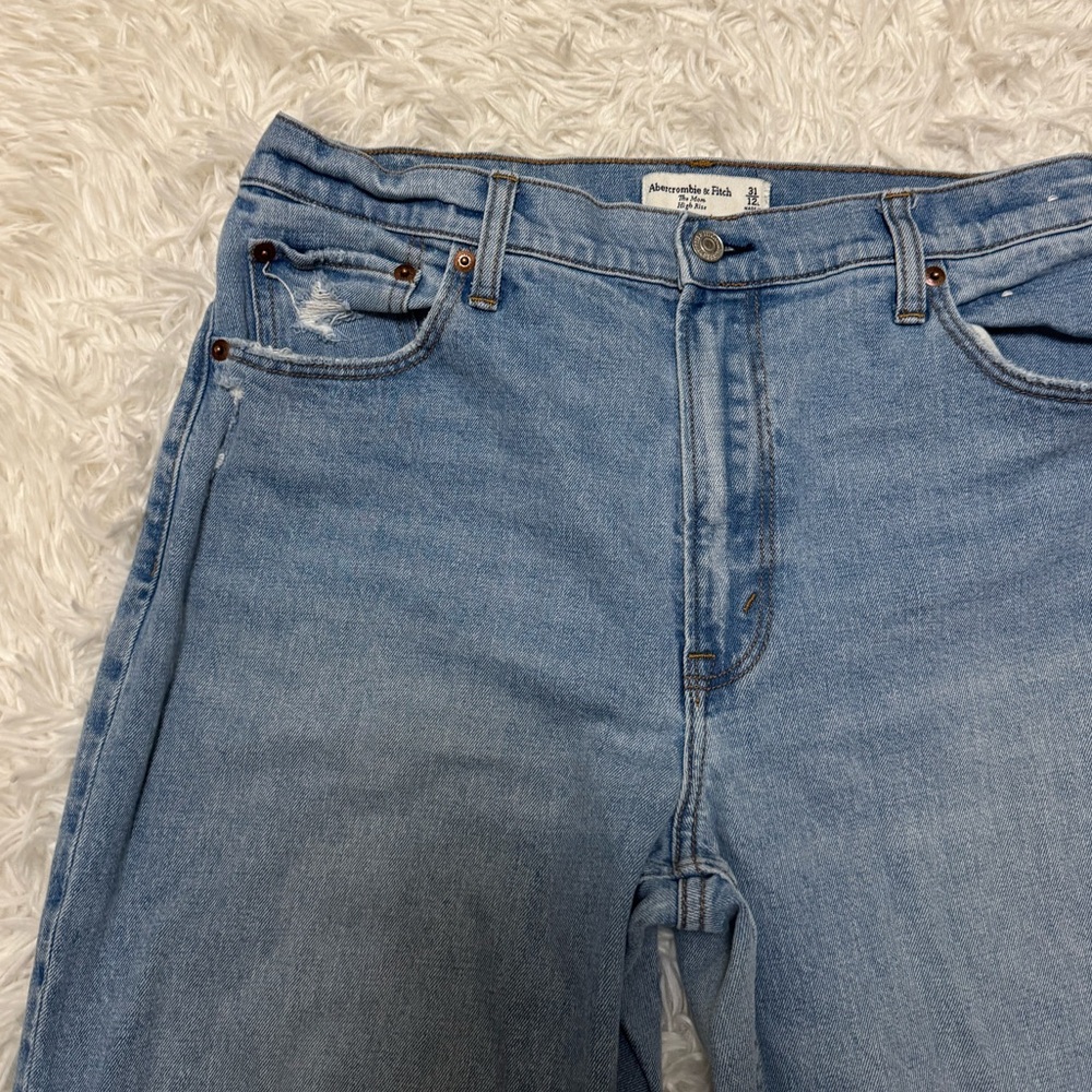 Abercrombie & Fitch Mom Jean High Rise Mom Jean Abercrombie Jeans Long - Picture 3 of 5
